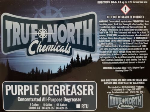 Picture of True North Secondary Label - Purple Degreaser