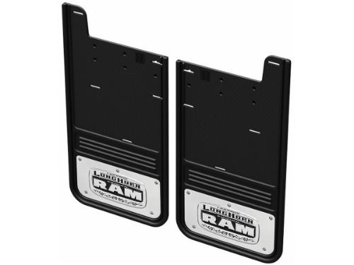 Picture of 2019-2026 RAM 2500/3500 Gatorback Longhorn Logo No-Drill Rear Mud Flaps (D)